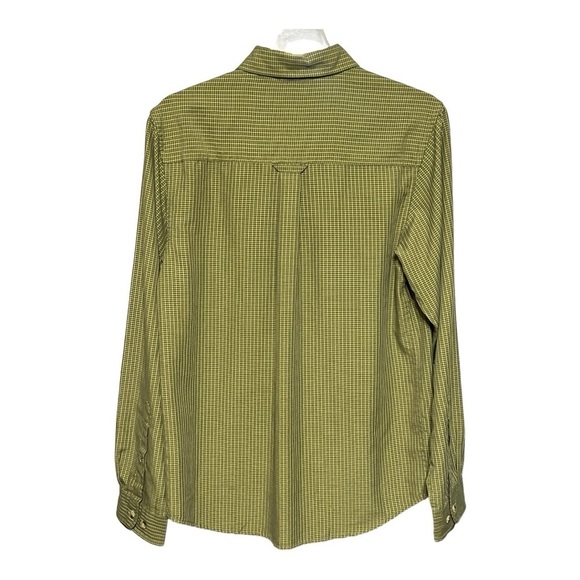 Men’s The North Face Casual Plaid Button Front Shirt Green Long Sleeve Small - Picture 2 of 6